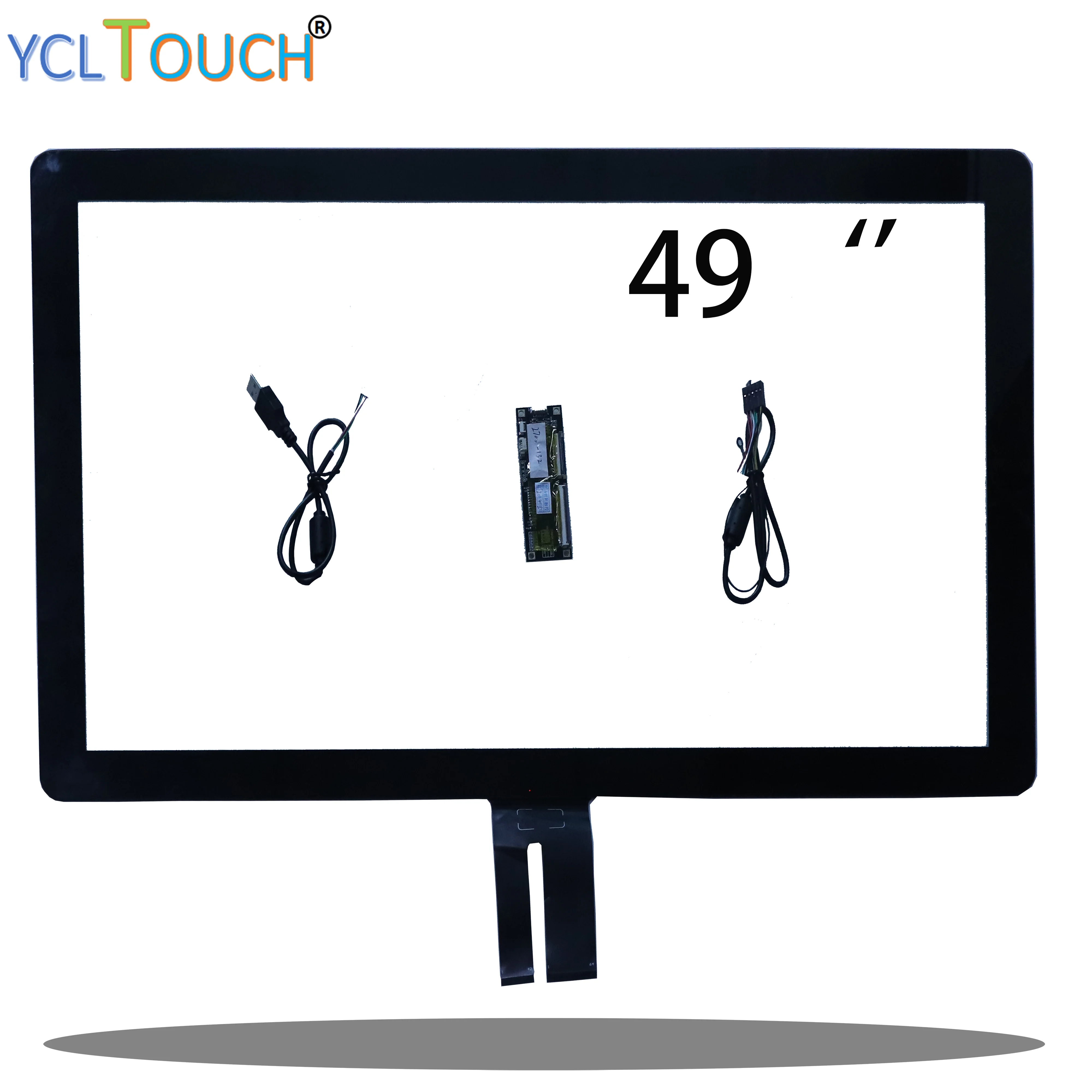 

6H Tempered Glass 49 inch USB multi projected capacitive touch screen panel