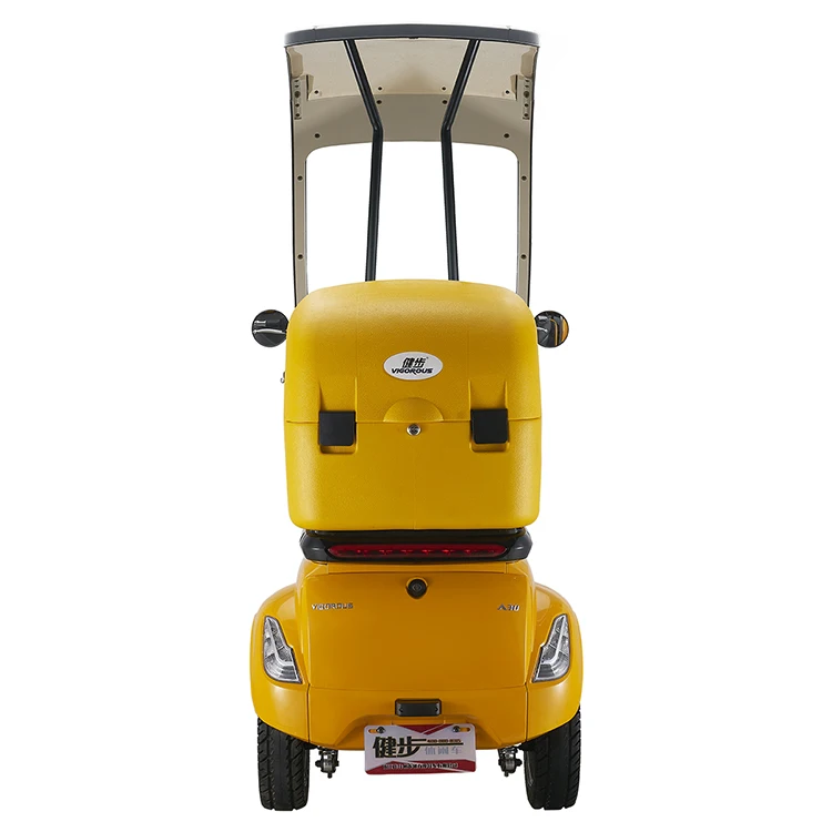 
2020 windscreen 3 wheel electric mobility scooter enclosed tricycle three wheel scooter with food delivery box 