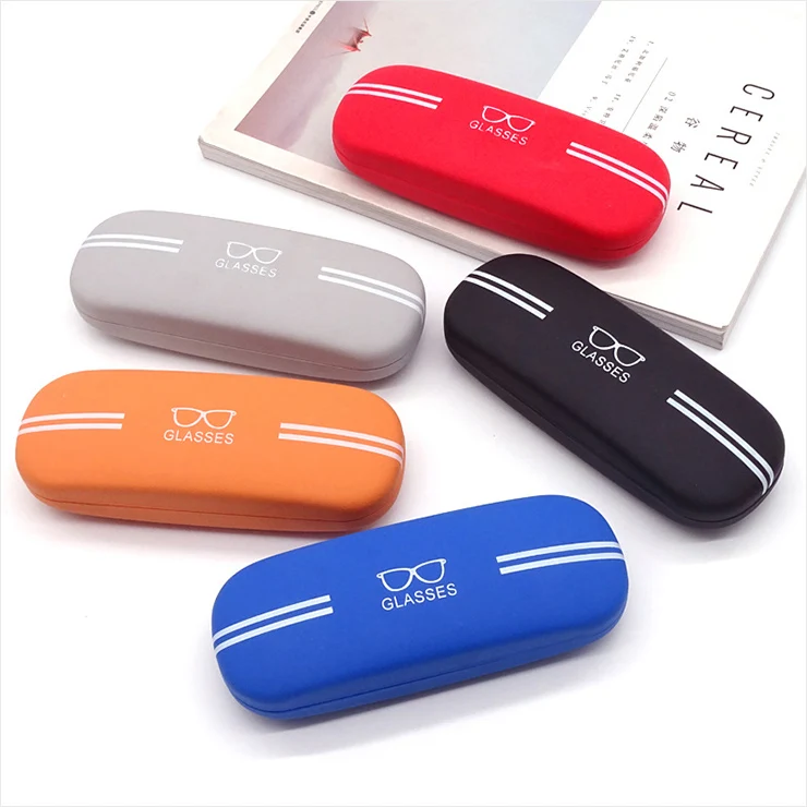 

Wholesale Custom Print LOGO Luxury PU Leather Hard Spectacle Sunglasses Eyeglasses Case For Glasses Packaging, Any color is available