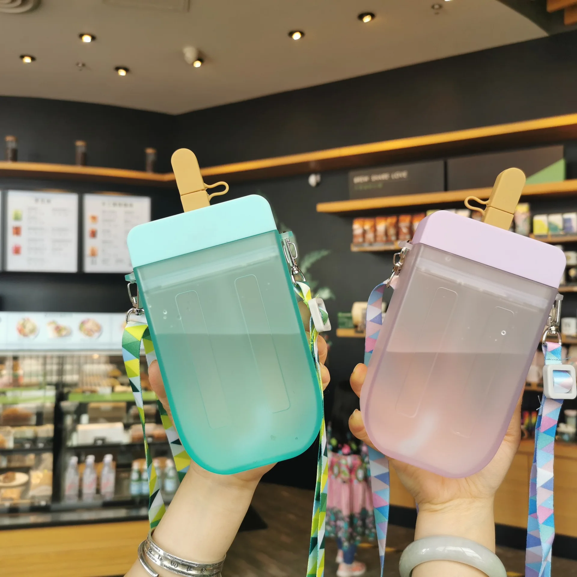 

Ice cream straw plastic cup shape purse fashion shoulder mini handbag bags