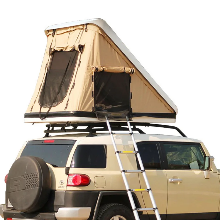 

1-2 Person White Cover Comfortable Roof Top Tent For Camping