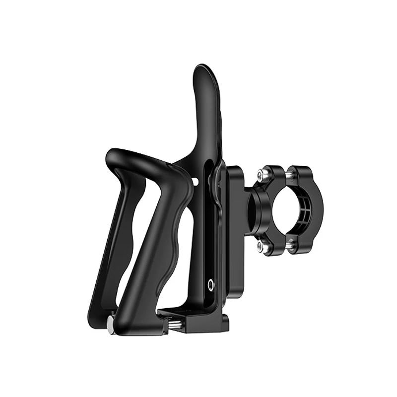 

Bike Cup Holder Fits Water Bottles Travel Coffee Mugs Kids Sippy Cups, Black