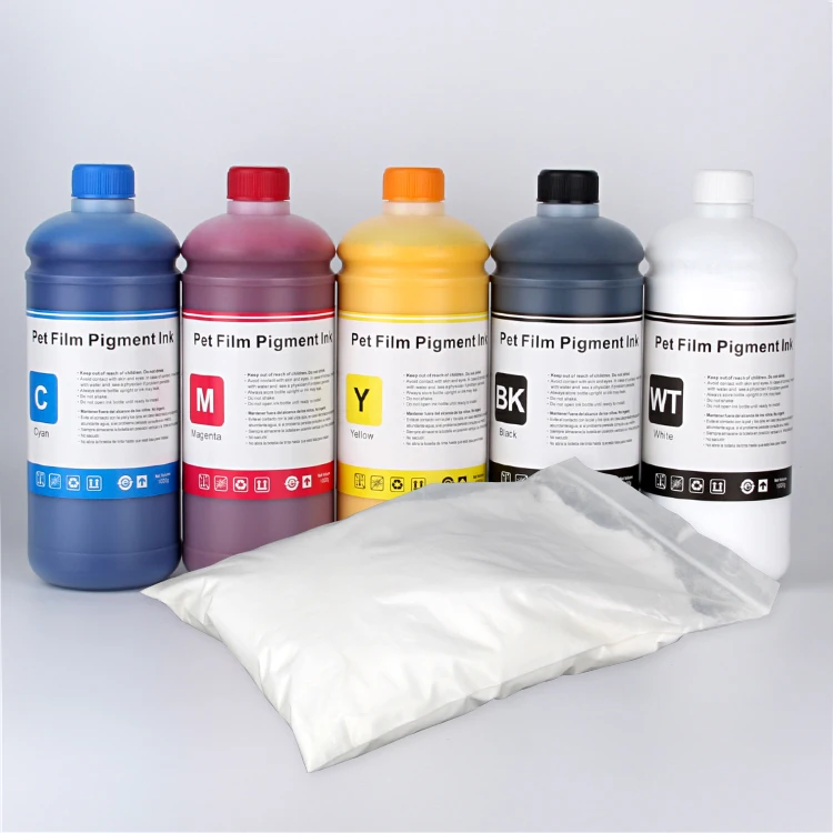 

Compatible bulk PET film powder dtf ink consumables for epson I3200 DX4 DX5 DX7 5113 4720 inkjet printhead