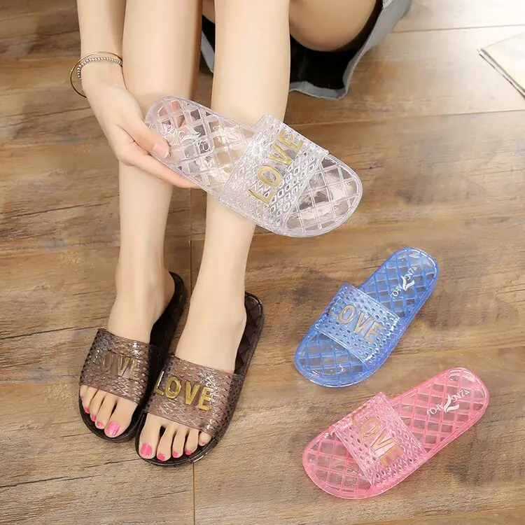 

Hot Sales Ladies Jelly Shoes PVC Slippers PVC Sandals, As the picture