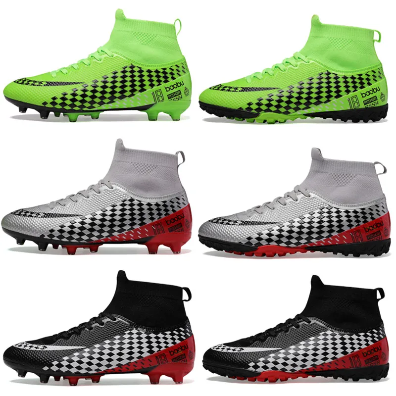 

plus size cleats tf wholesale men's trainers outside womens sports shoe turf custom soccer shoes football boots for men