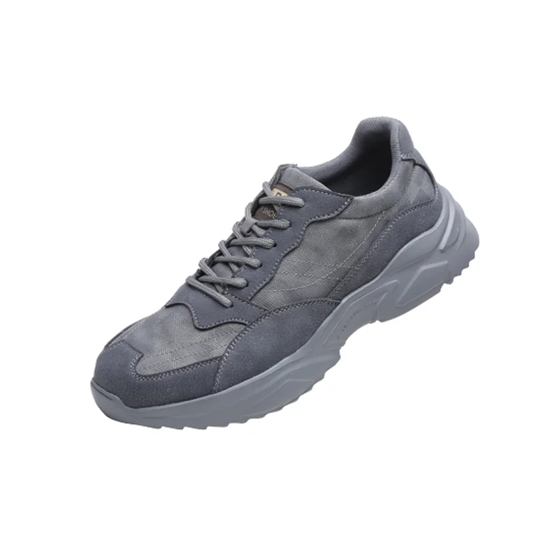 

Wholesale Outdoor Hiking Shoes Anti-slip Industrial Work Shoes Breathable Toe Protection Brand Men Safety Shoes, Black,gray