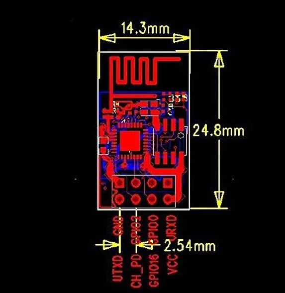 IOT ESP8266 serial WIFI wireless module WIFI Transceiver Module ESP-01 ...