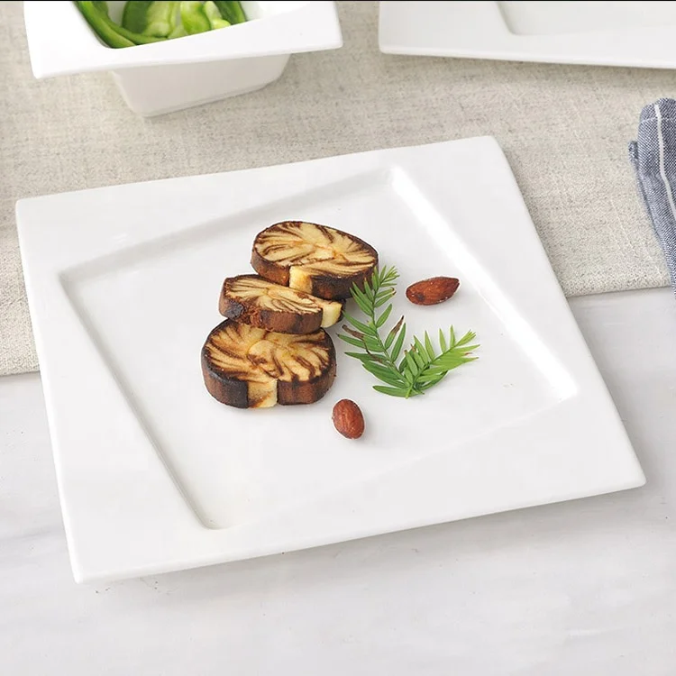 10 inches plate flat square