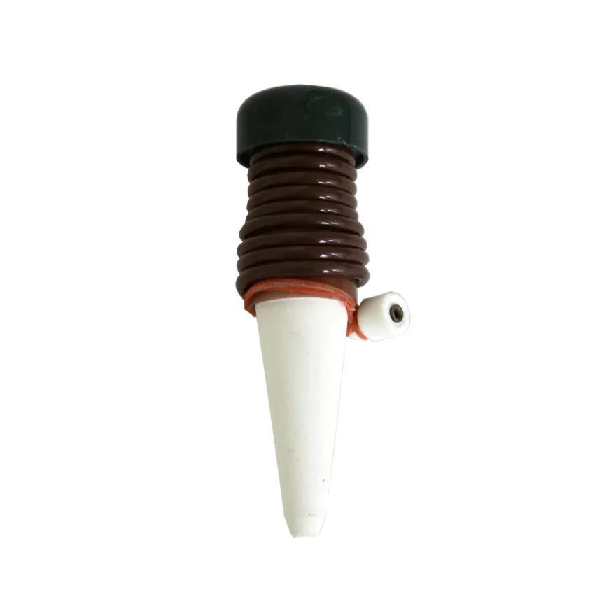 

Automatic Plant Watering Stakes Flower Pot Automatic Watering Device Drip Irrigation Gardening, White+brown