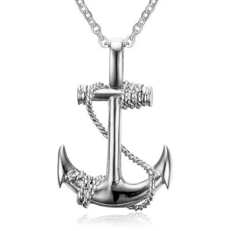 

2020 New Style Chinese jewelry men and boy hip hop pendant anchor necklace