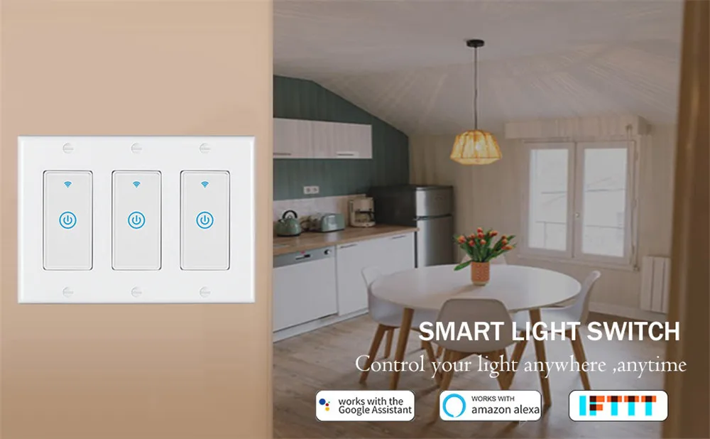 6GANG Zigbee US Switch/Smart Wireless Light Switch Zigbee Touch Switch With Hub Control - ANKUX.COM