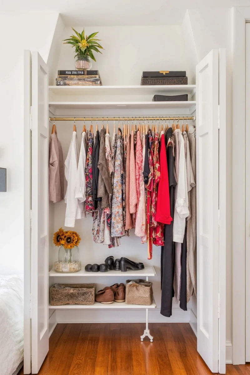 Smart storage solutions for small closets