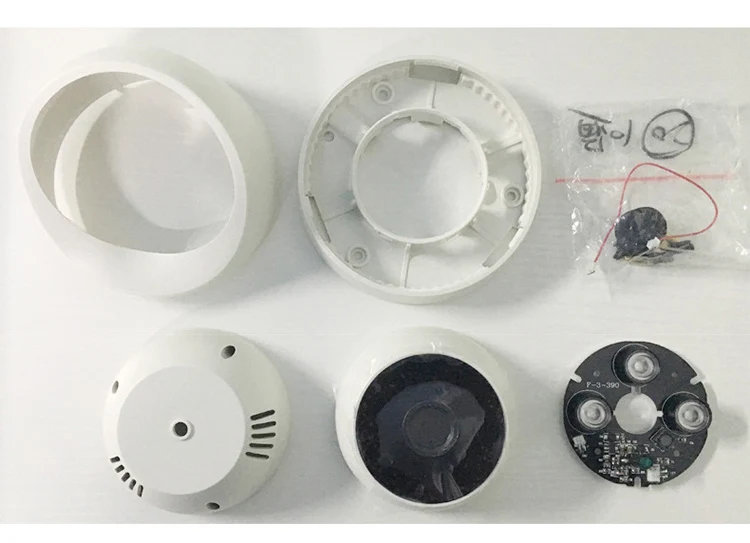 Abs Plastic Indoor Cctv Surveillance Dome Camera Housing Shell Cover