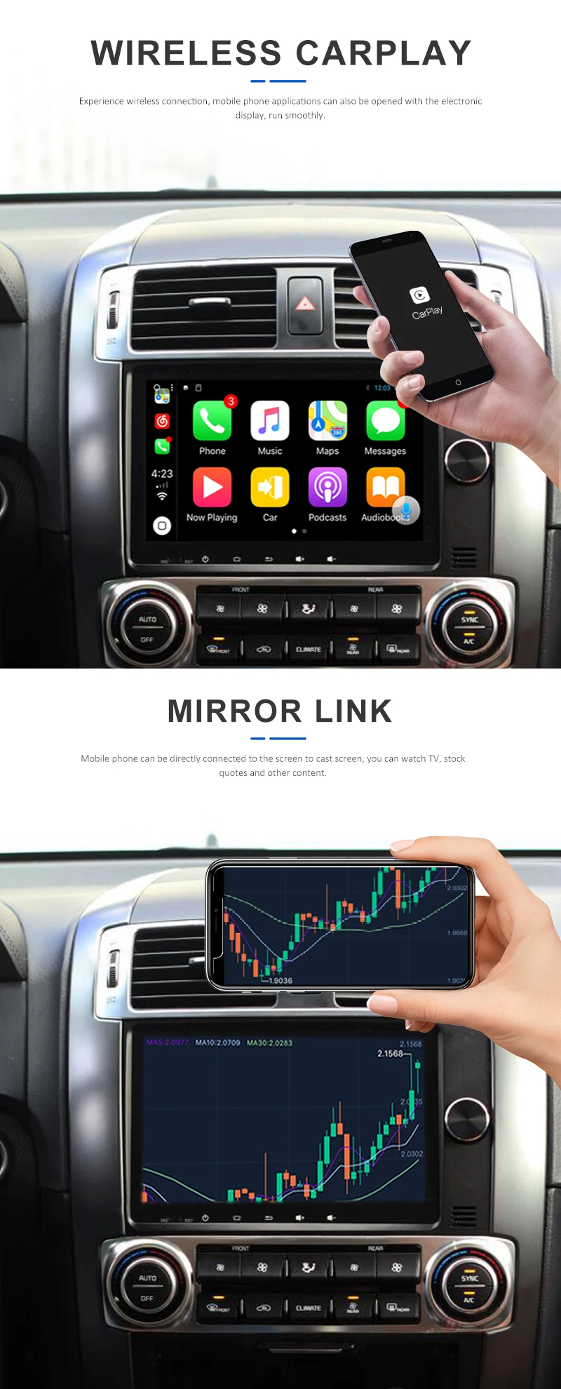 9"  Android Car DVD GPS Multimedia Player  For kia Borrego ( 2017---) With Octa Core 4GB RAM + 64GB ROM/CarPlay/DSP/Wi-Fi/4G