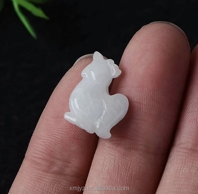 

Certified Genuine Jade Three Dimensional Chicken Jade Pendant Diy Accessories Parts Rooster