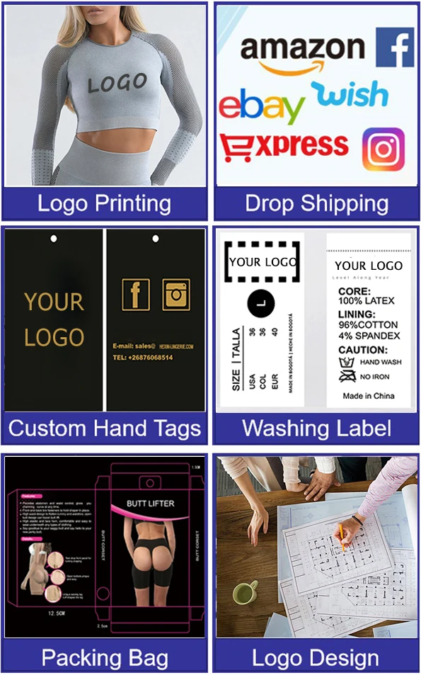 
Hexin Latest Design Custom Logo Latex Double Belt Zipper Enhance Corset Women Waist Trainer Shapers 