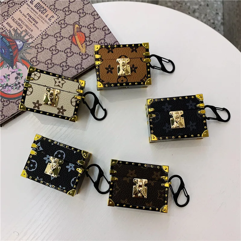 

Case for Apple Airpods 1/2 pro Wireless earphone cover Headset leather luxury presbyopic drop-resistant, Multiple color