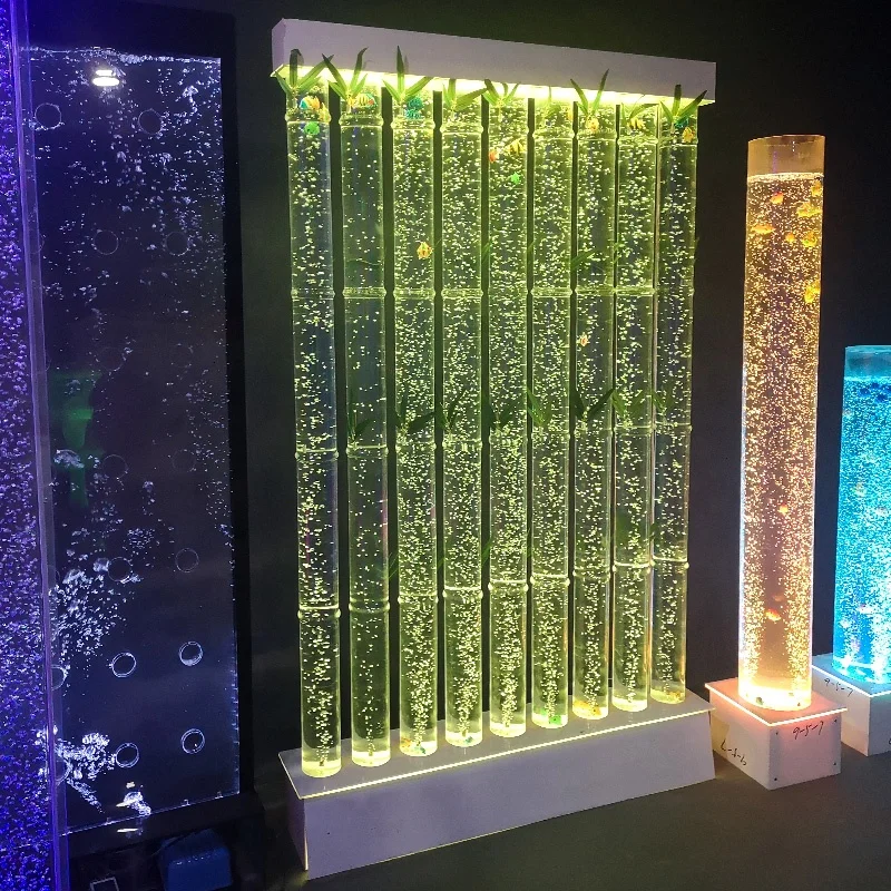 

Chinese new year decoration LED glowing aquarium water bubble screens