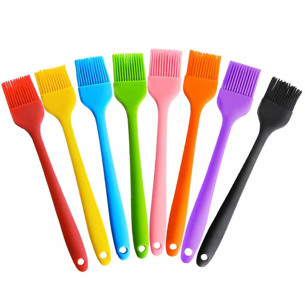 

1PC 26CM Large Food Grade Silicone Basting Brush Pancake BBQ Oil Brush Heat Resistant Pastry Butter Cooking Baking Tool