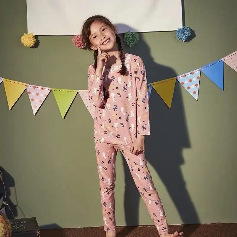 

Kids pajamas set long sleeve pajamas kids winter night pajamas for kids