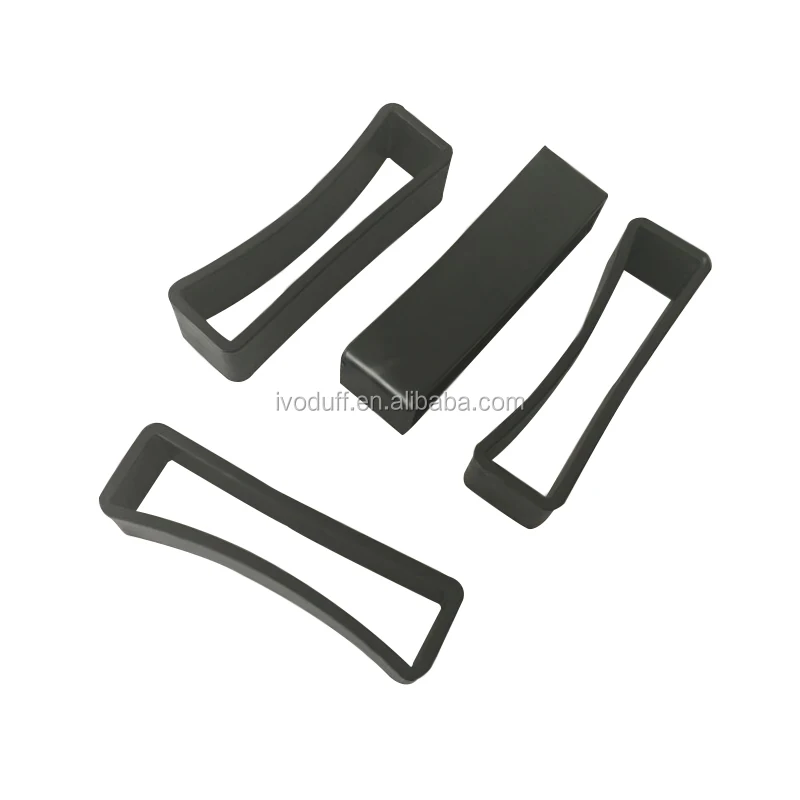 

Factory Supply 2 inch Belt Loop Keeper Dog Collar, Black