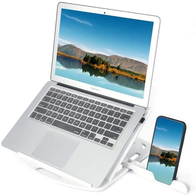 

Notebook computer stand 360 rotating monitor notebook base holder office school home laptop mobile phone foldable stand