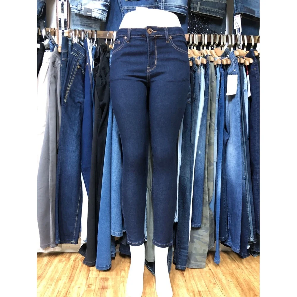 
GZY garment stock lots ladies skinny jeans clearance sale in bulk jeans ladies overruns 