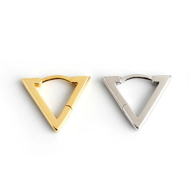 

Korean style jewelry long zircon earcuff earring hoop earrings 18k gold plated