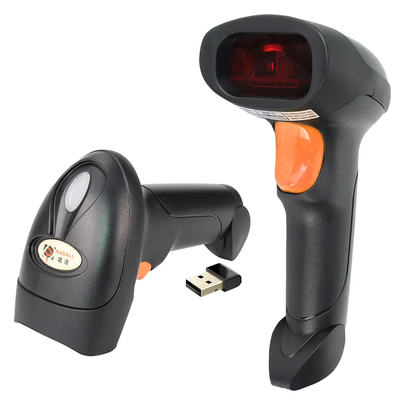 

RD-L2 Handheld Portable Bar Code Reader Support for Win/Mac POS Inventory Wireless Laser Barcode Scanner