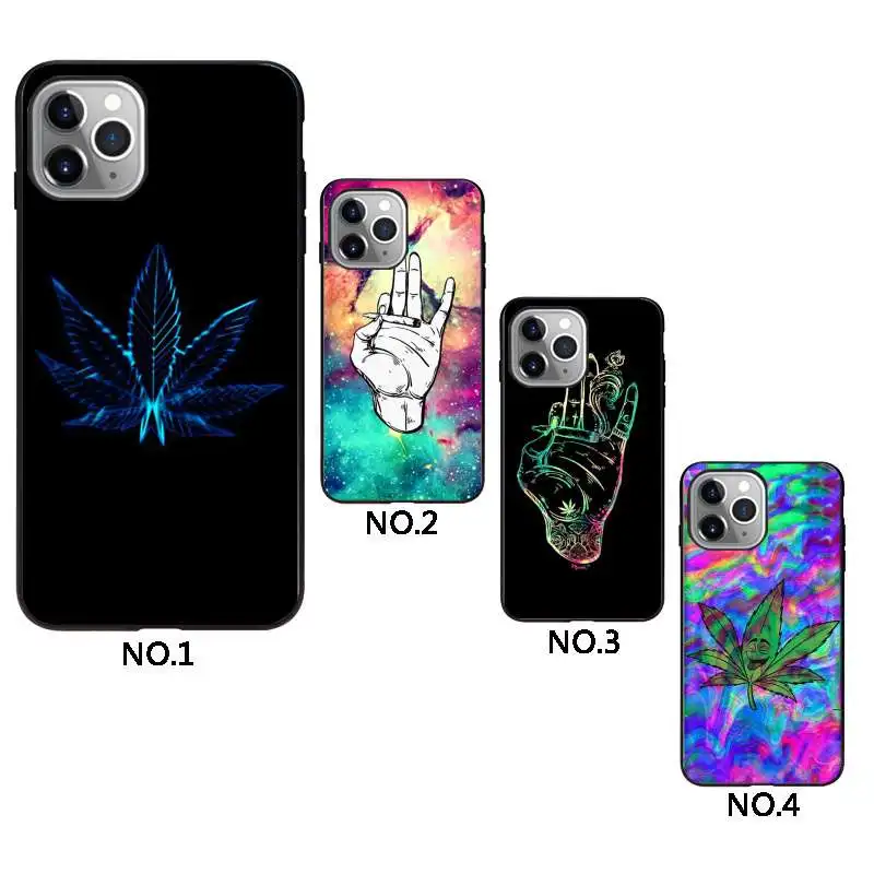 

Weed Universe black tpu phone case for iphone 12