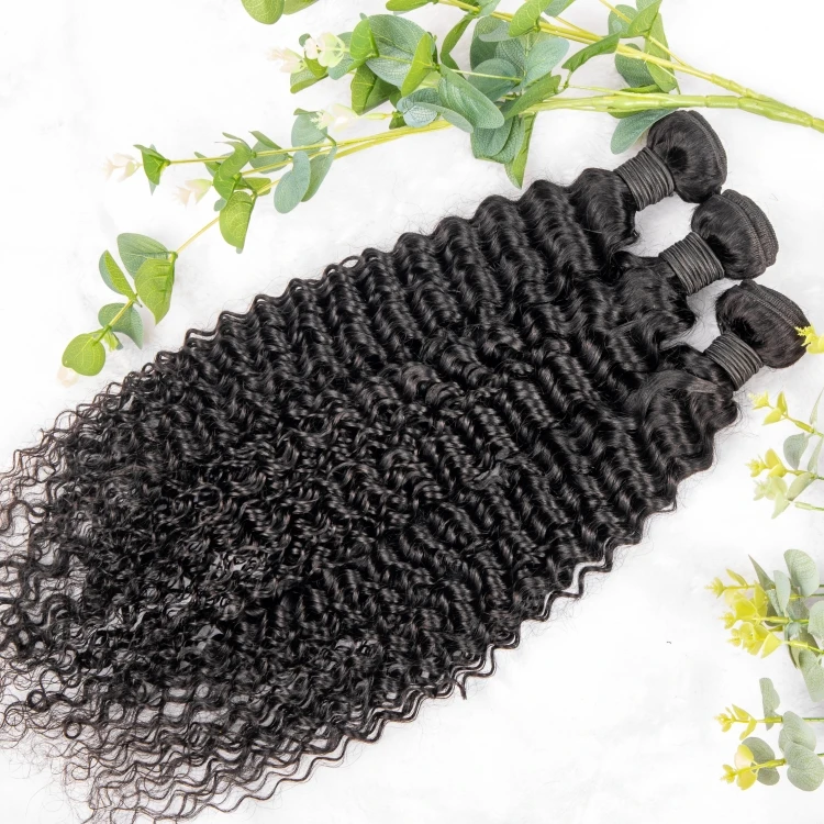 

Cheap Virgin Brazilian Deep Wave Remy Human Hair Weave Bundles With Closure 8-30 Inch 100% Unprocessed Brazilian Hair Extension
