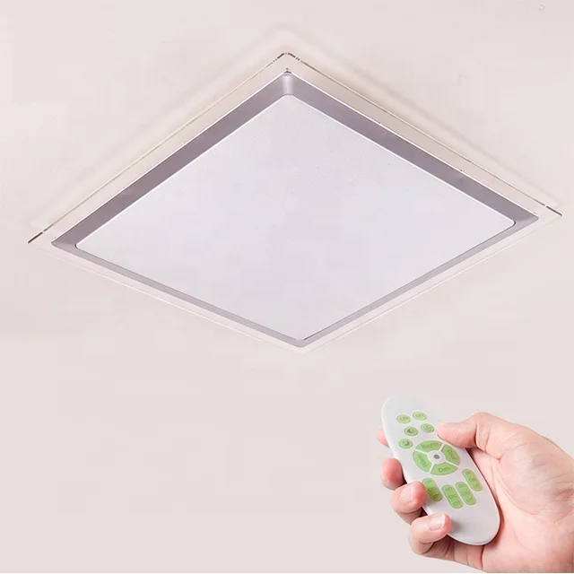Modern square led ceiling lamp 2.4G RF remote control RGB color suitable for living room bedroom ceiling light