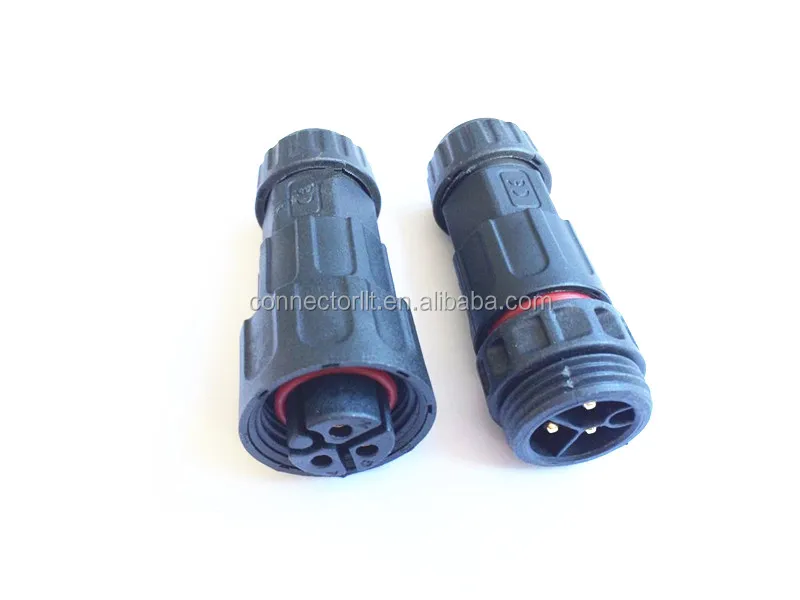 M19 Waterproof Male And Female Electrical Connector Ip68 2 3 4 Pin