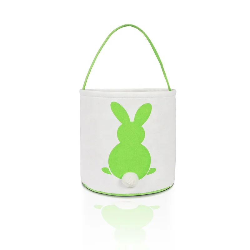 

Easter Bunny Basket Easter Egg Wholesale Monogram Kids Cute Fabric Monogrammed Easter Bunny Bucket, As pics show