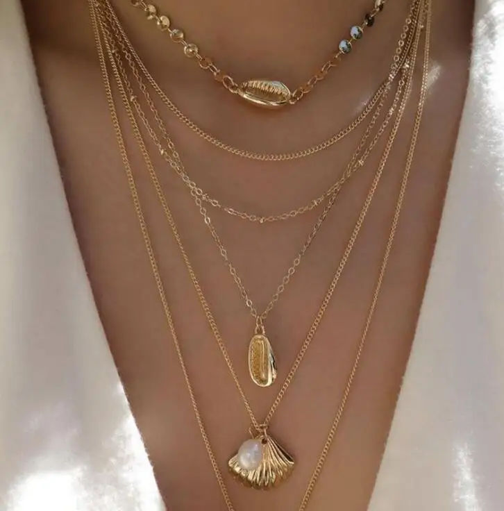 

Fashion gold layered necklace For Women wholesale N98036, Picture