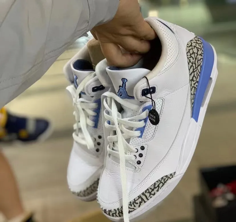 

Classic Hot Sale Men Designer Shoes Air Jordan 3 Retro Baby Blue Nike Shoes