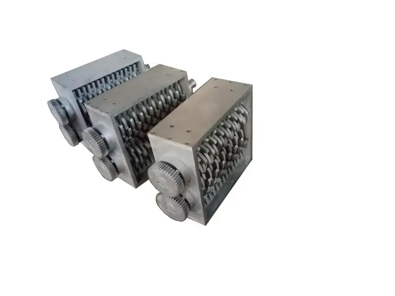 
Small double axis shredder paper and plastic 