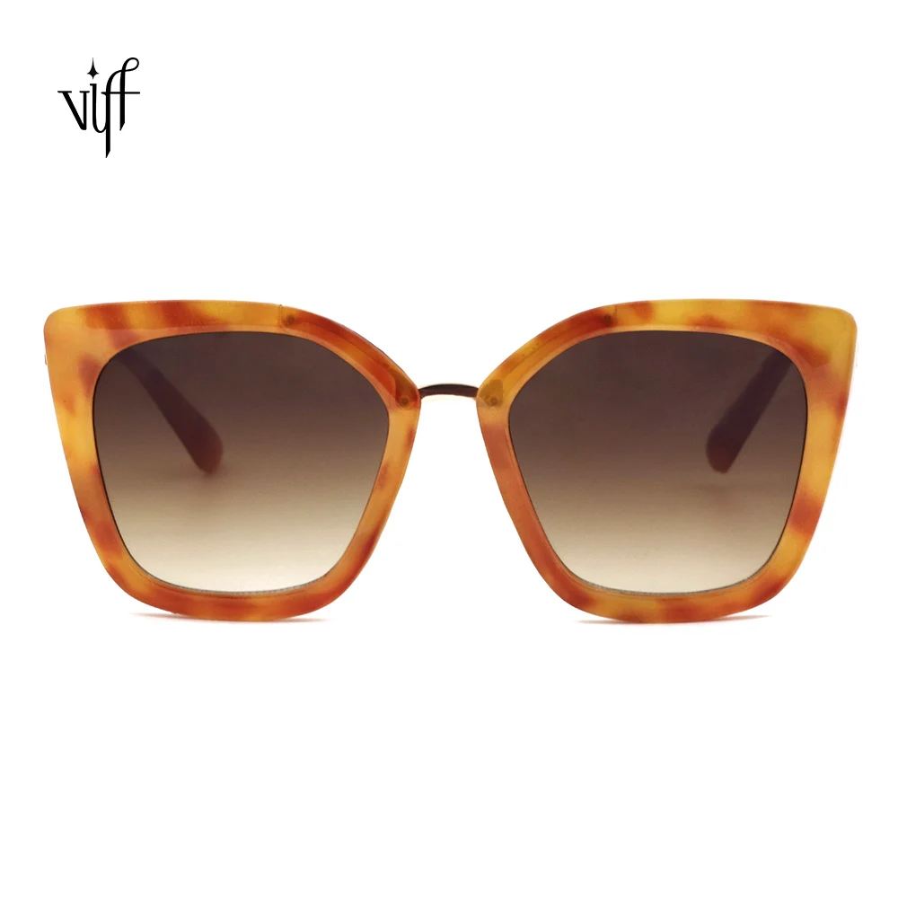 

VIFF HP20557 Vintage Big Frame Sun Glasses River Hot Amazon Seller Chinese Manufacturer Fashion Women Sunglasses Oversized, Multy and can be customized