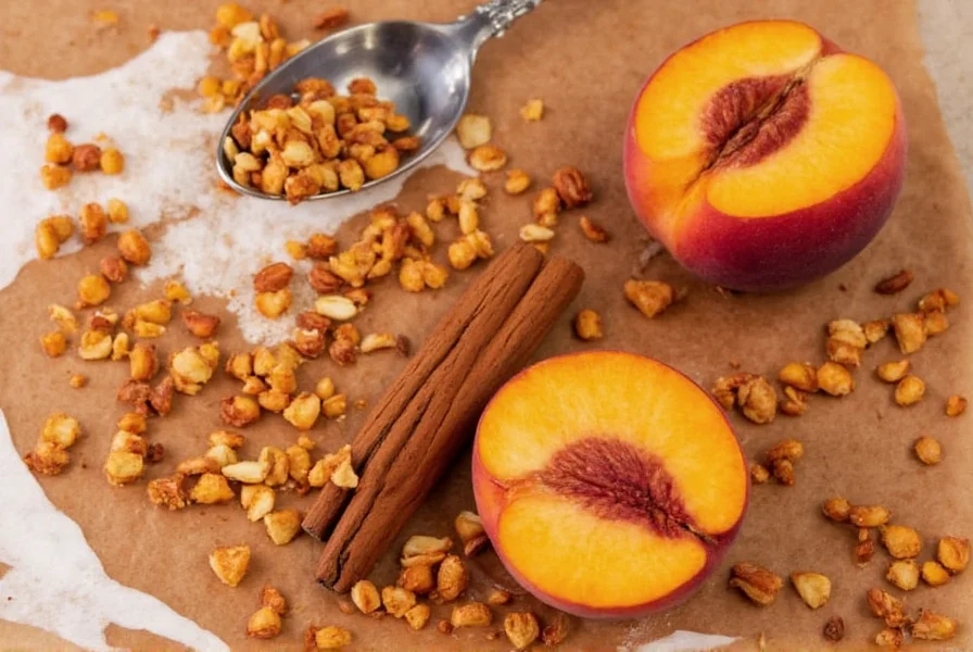 DIY spice kit with peaches and spices