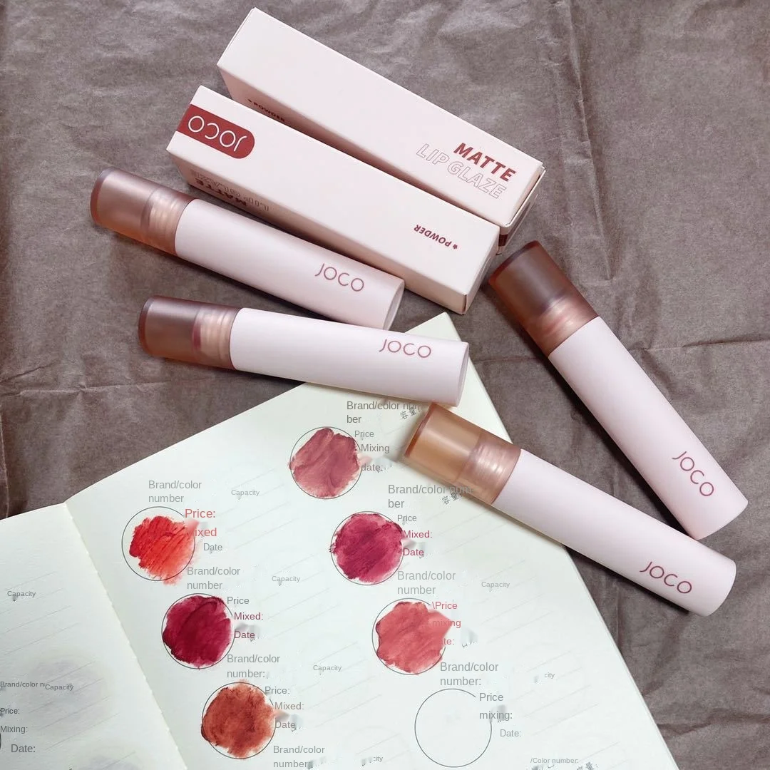 

Matte Velvet Moisturizing Lipstick Matte Powder Mist Whitening Lip Glaze Not Easy To Fade Lip Mud, 6 colors