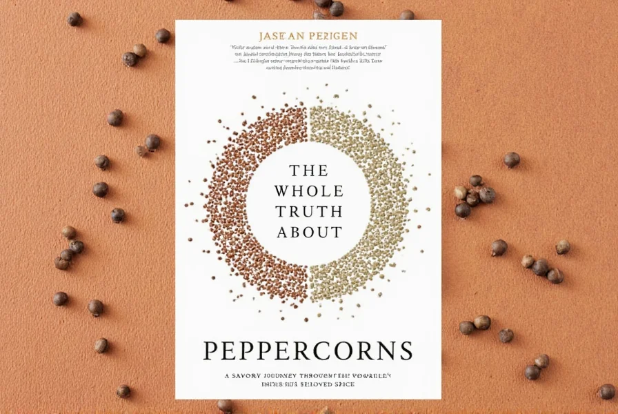 Close-up of someone grinding whole peppercorns
