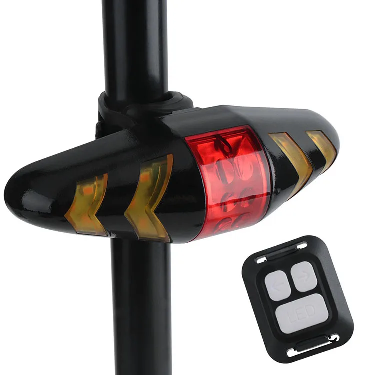 

Wireless Remote Control Usb Rechargeable Rainproof Bike Alarm Led Bicycle Rear Light Turn Signals