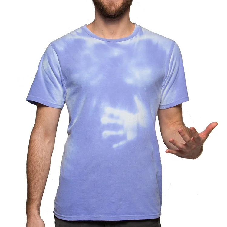 

Wholesale Round Neck Fashion Latest Design Factory Unisex Custom Logo Color Changing T Shirt Men, Black