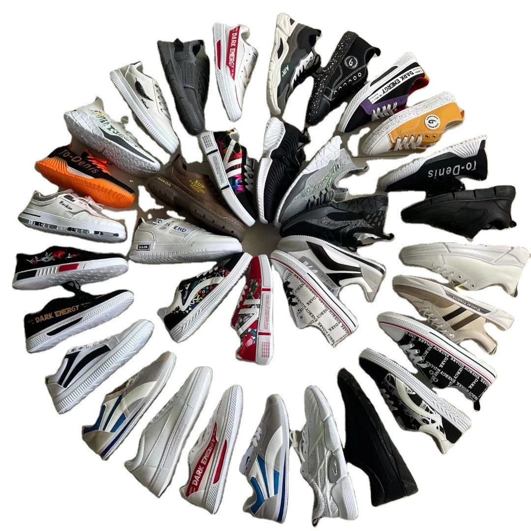 

cheap clear in china stock thrift mixed skateboarding secondhand shoes stock, Mixed colors