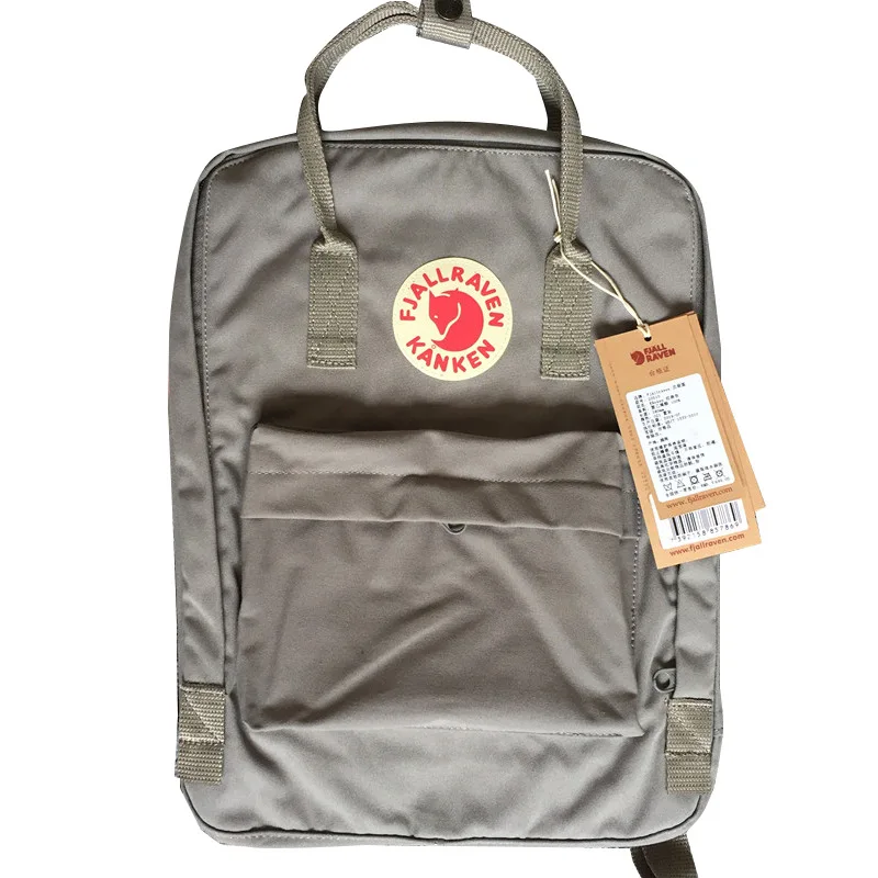 

OB040 Outdoor Waterproof guangzhou nylon gray red girls Fox Backpack Student Canvas School Bags for girls