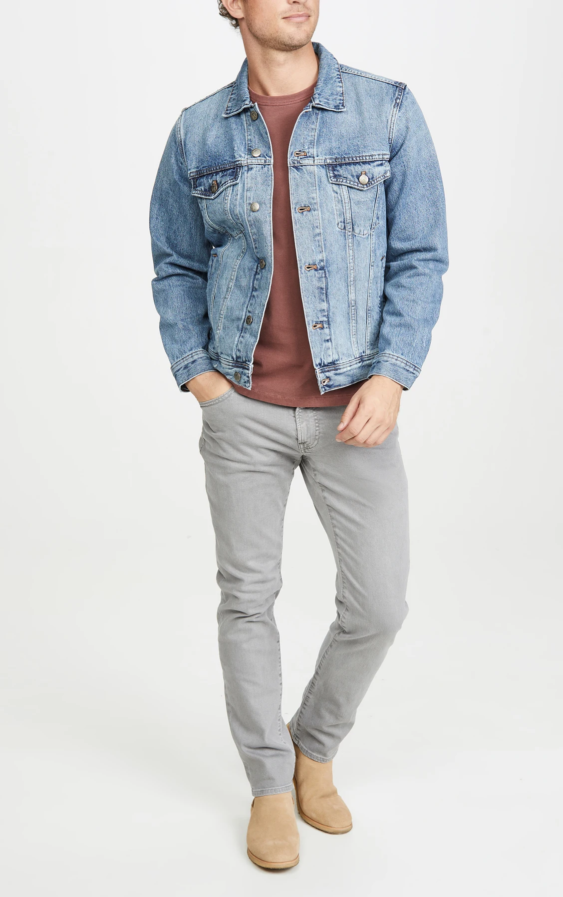 Wholesale denim  jackets Classic denim jacket for men