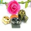 wholesale spring type draw cord metal toggle stopper for jacket coat suit
