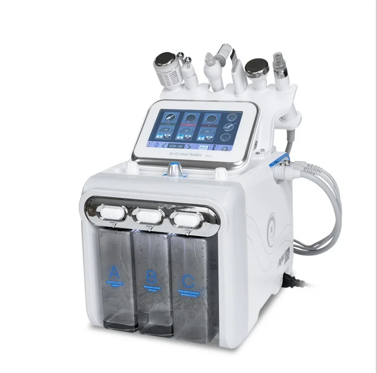 

6 in 1 h2 o2 oxygen skin rejuvenation facial machine hydrodermabrasion machine