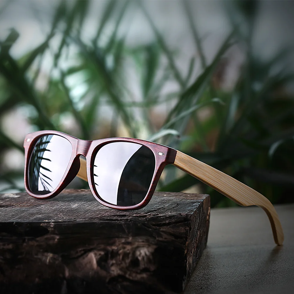 High Fashion UV400 PC Frame POLARIZED Wooden Sunglasses 2022