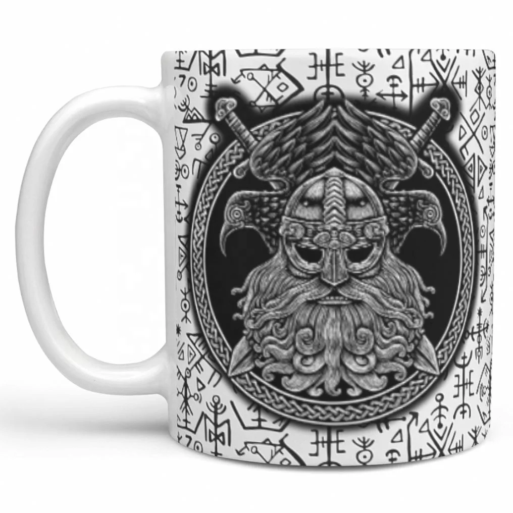 

Economical Custom Personalised Unique Design Viking Mug Environmental